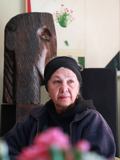 سیمین اکرامی مجسمه ساز ایرانی