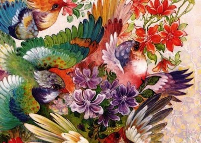 هنر گل و مرغ در طراحی سنتی بحرالفنون